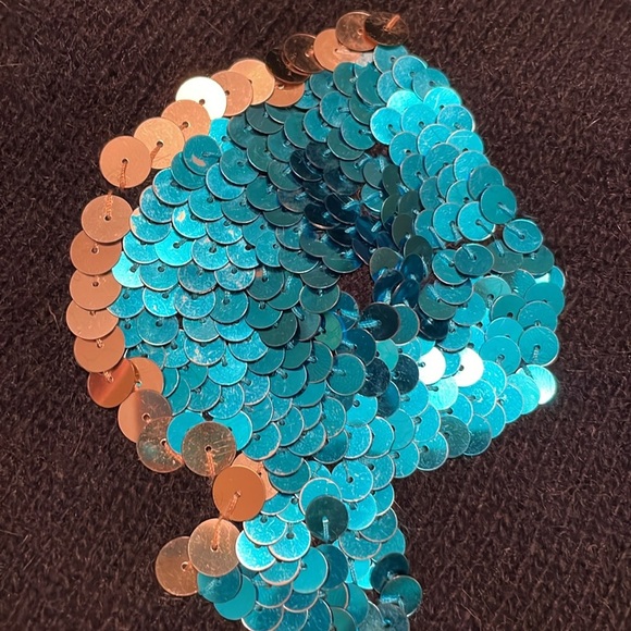 Vintage 1980s card game Angora blend sweater size medium - Picture 11 of 15